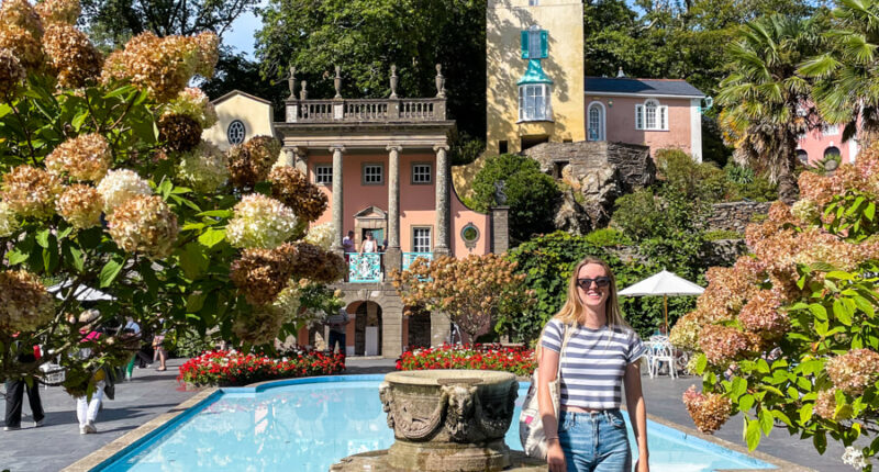 Zoe, from the Absolute Escapes team, exploring Portmeirion in Wales
